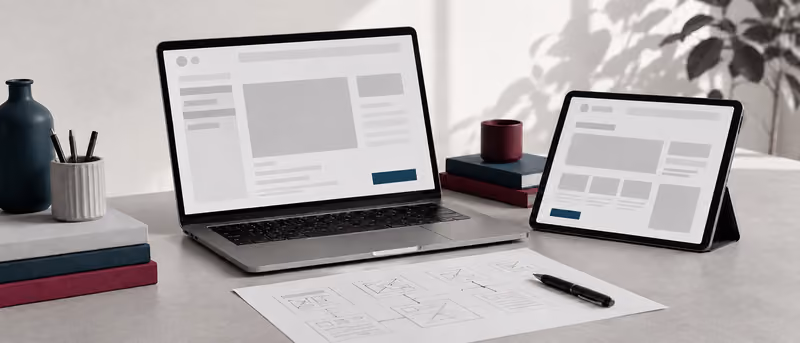 Web sitesi tasarımı hizmetini anlatan temsili görsel